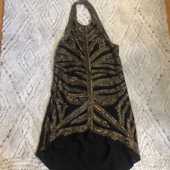 Marciano Gold Sequin Dress - Picture 4 of 6